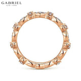14KR 0.28ctw Natural Diamond Ring 3.1mm
