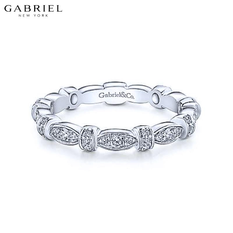 14KW 0.28ctw Natural Diamond Ring 3.1mm