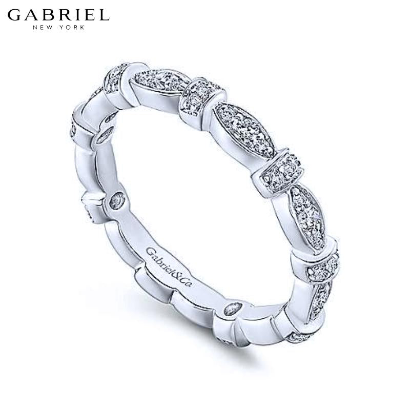 14KW 0.28ctw Natural Diamond Ring 3.1mm