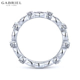 14KW 0.28ctw Natural Diamond Ring 3.1mm
