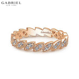 14KR 0.19ctw Natural Diamond Ring 2.5mm