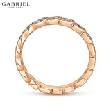 14KR 0.19ctw Natural Diamond Ring 2.5mm