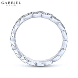 14KW 0.19ctw Natural Diamond Ring 2.5mm