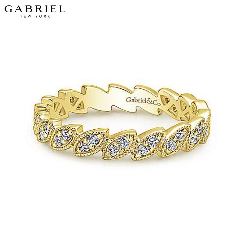 14KY 0.19ctw Natural Diamond Ring 2.5mm