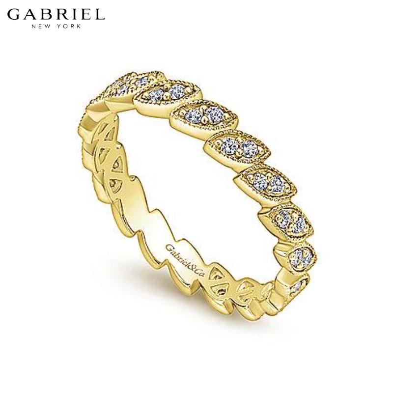 14KY 0.19ctw Natural Diamond Ring 2.5mm