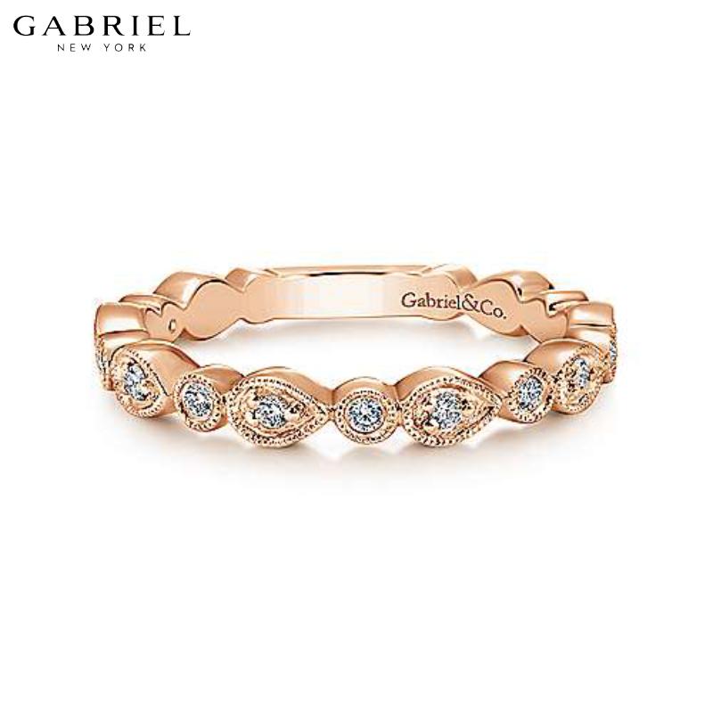 14KR 0.19ctw Natural Diamond Ring 3.0mm