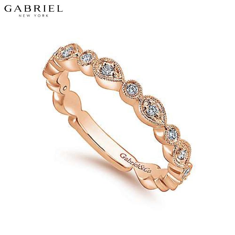 14KR 0.19ctw Natural Diamond Ring 3.0mm