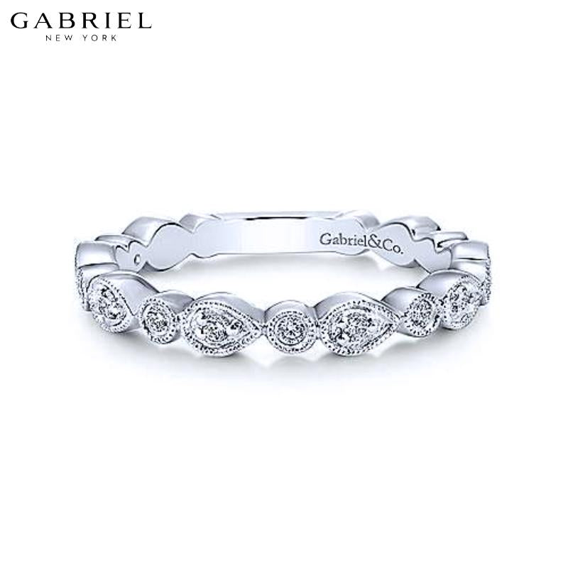 14KW 0.19ctw Natural Diamond Ring 3.0mm