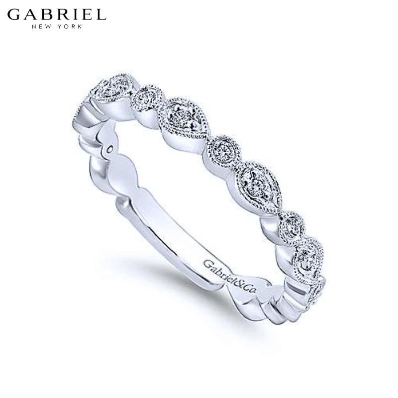 14KW 0.19ctw Natural Diamond Ring 3.0mm