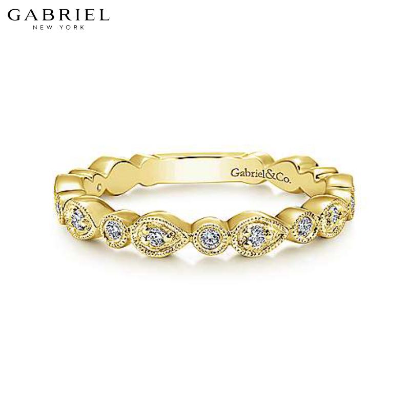 14KY 0.19ctw Natural Diamond Ring 3.0mm