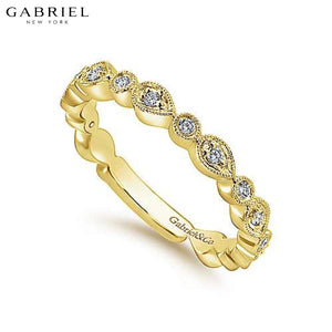 14KY 0.19ctw Natural Diamond Ring 3.0mm