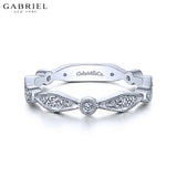 14KW 0.19ctw Natural Diamond Ring 3.3mm