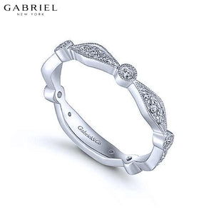 14KW 0.19ctw Natural Diamond Ring 3.3mm