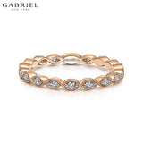14KR 0.25ctw Natural Diamond Ring 2.5mm