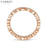 14KR 0.25ctw Natural Diamond Ring 2.5mm