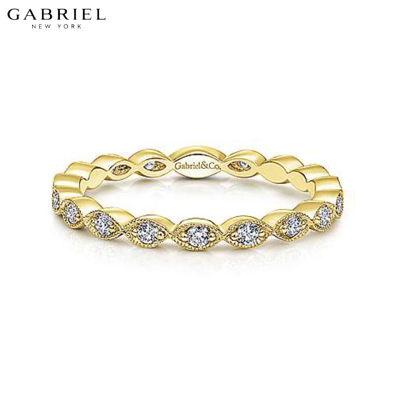 14KY 0.25ctw Natural Diamond Ring 2.5mm