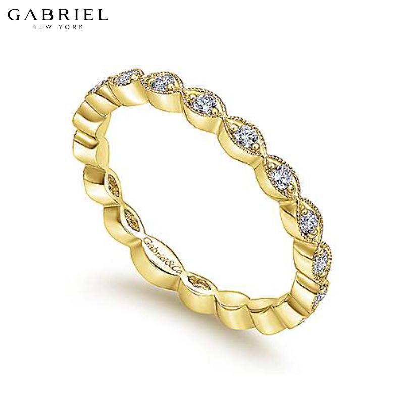 14KY 0.25ctw Natural Diamond Ring 2.5mm