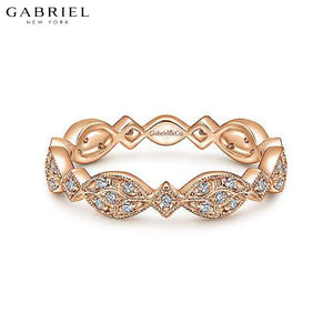 14KR 0.15ctw Natural Diamond Ring 3.5mm