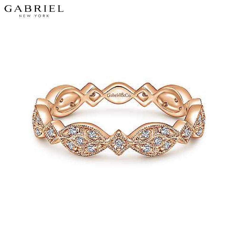 14KR 0.15ctw Natural Diamond Ring 3.5mm