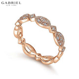 14KR 0.15ctw Natural Diamond Ring 3.5mm