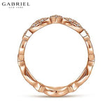 14KR 0.15ctw Natural Diamond Ring 3.5mm