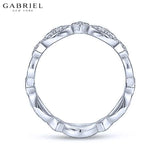 14KW 0.15ctw Natural Diamond Ring 3.5mm