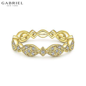14KY 0.15ctw Natural Diamond Ring 3.5mm