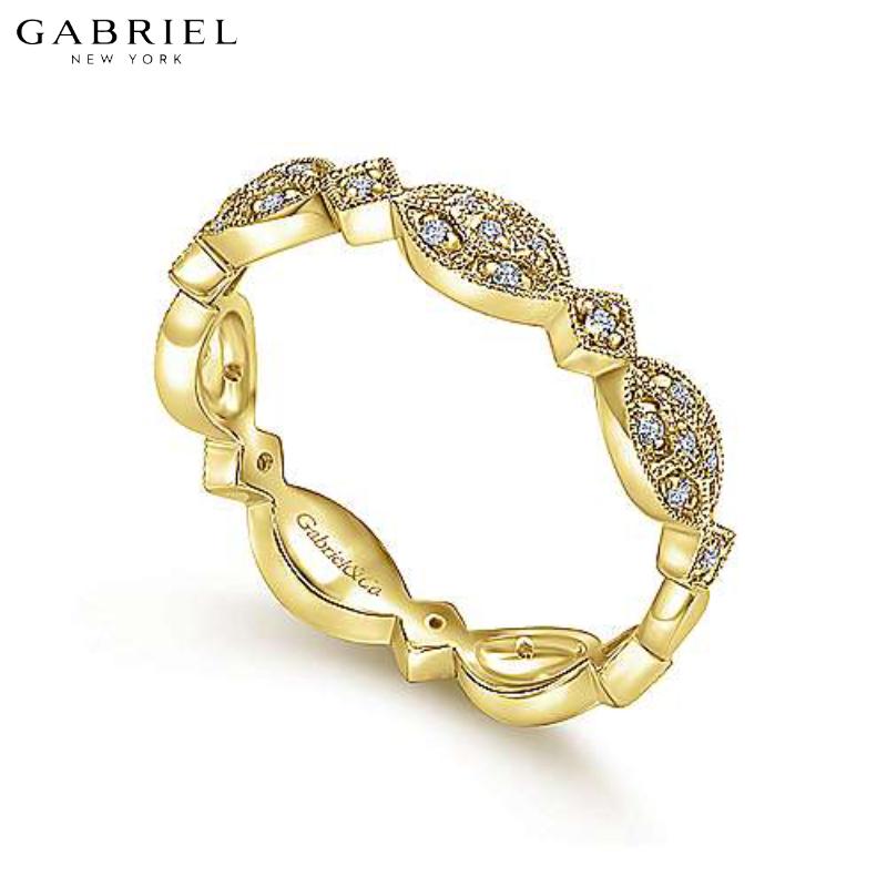 14KY 0.15ctw Natural Diamond Ring 3.5mm