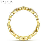 14KY 0.15ctw Natural Diamond Ring 3.5mm