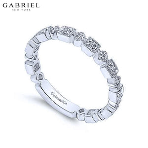 14KW 0.12ctw Natural Diamond Ring 2.8mm