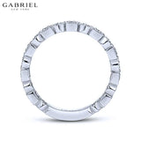 14KW 0.12ctw Natural Diamond Ring 2.8mm