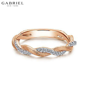 14KR 0.20ctw Natural Diamond Ring 3.2mm