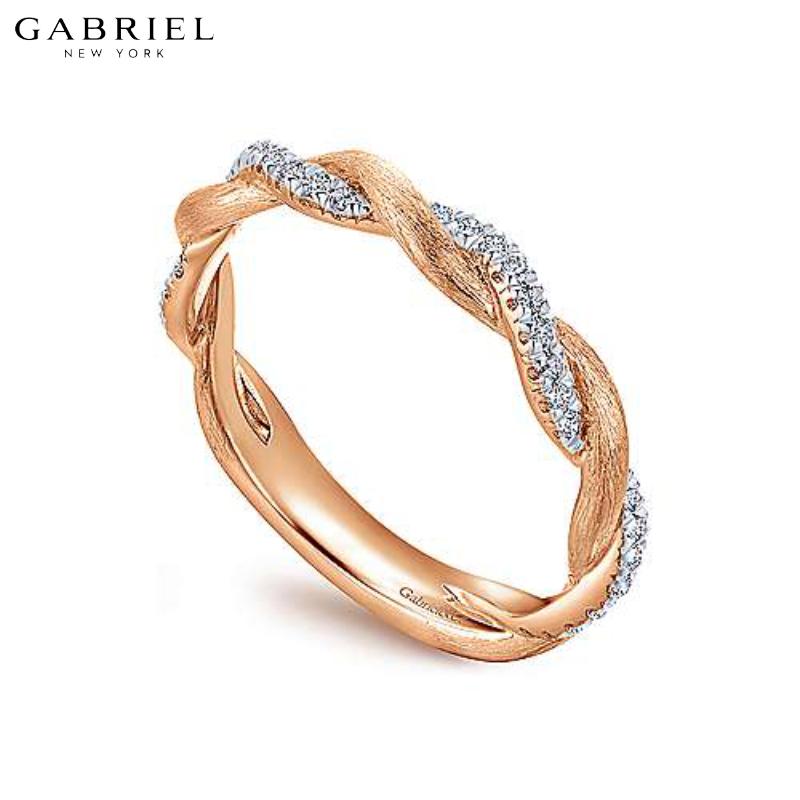 14KR 0.20ctw Natural Diamond Ring 3.2mm