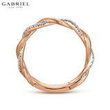 14KR 0.20ctw Natural Diamond Ring 3.2mm