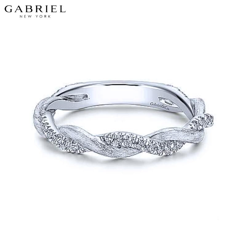 14KW 0.20ctw Natural Diamond Ring 3.2mm