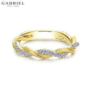 14KY 0.20ctw Natural Diamond Ring 3.2mm