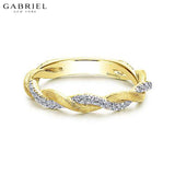 14KY 0.20ctw Natural Diamond Ring 3.2mm