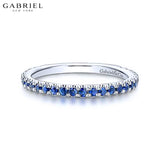 14KW Blue Sapphire Ring 1.9mm