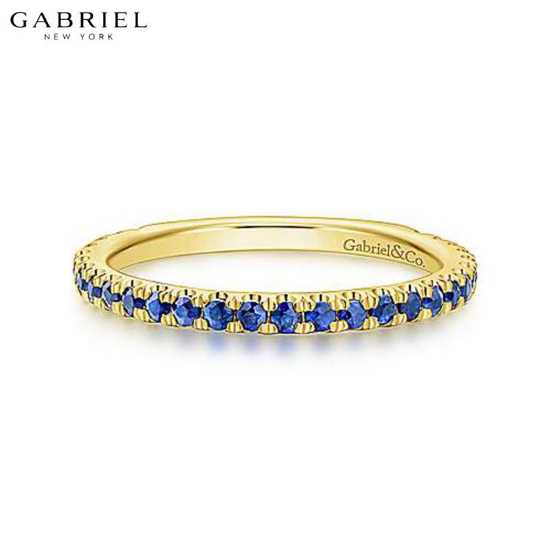 14KY Blue Sapphire Ring 1.9mm