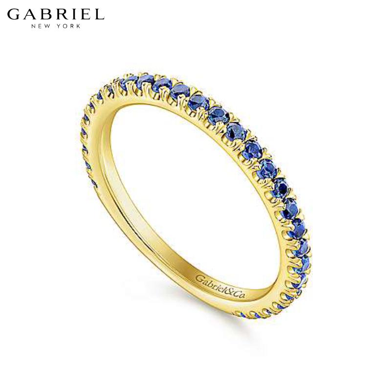 14KY Blue Sapphire Ring 1.9mm