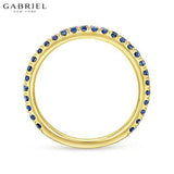14KY Blue Sapphire Ring 1.9mm