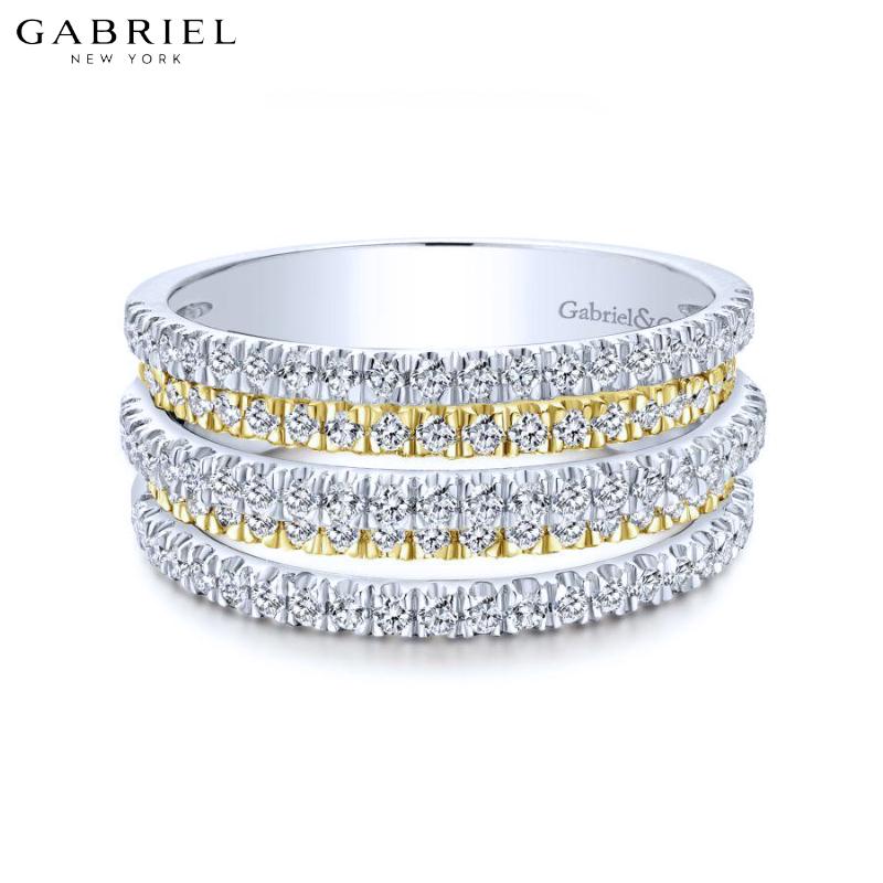 14KYW 0.95ctw Natural Diamond Ring