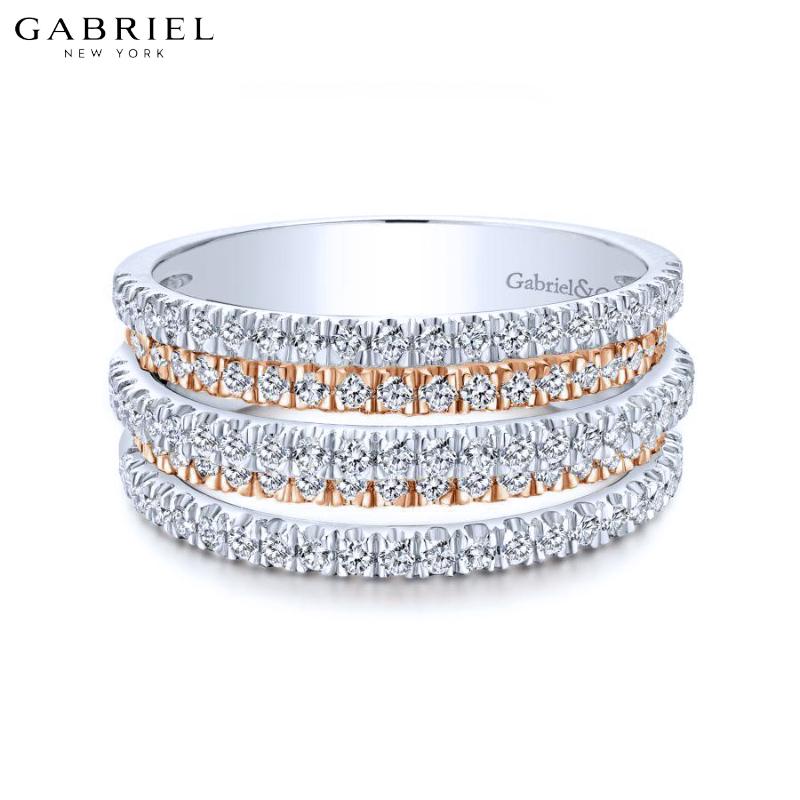 14KYR 0.95ctw Natural Diamond Ring