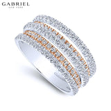 14KYR 0.95ctw Natural Diamond Ring