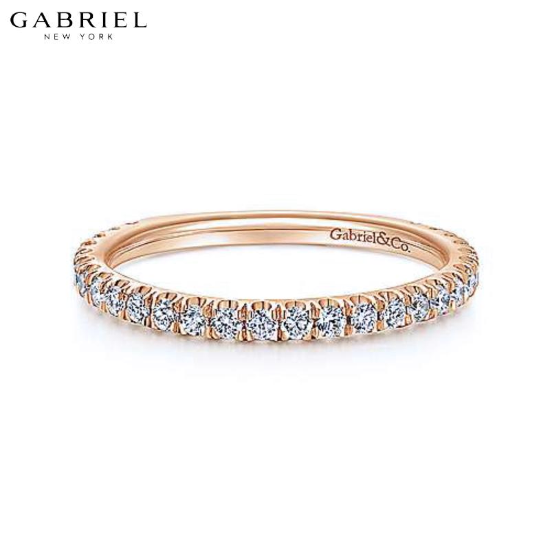 14KR 0.42ctw Natural Diamond Ring 1.9mm