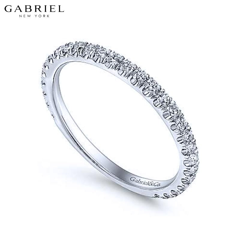 14KW 0.42ctw Natural Diamond Ring 1.9mm