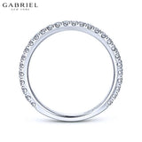14KW 0.42ctw Natural Diamond Ring 1.9mm