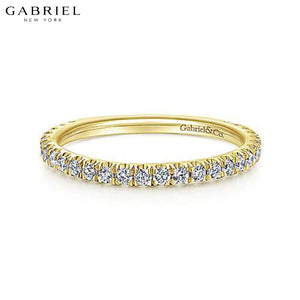 14KY 0.42ctw Natural Diamond Ring 1.9mm