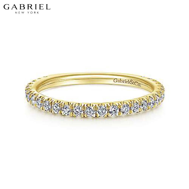 14KY 0.42ctw Natural Diamond Ring 1.9mm