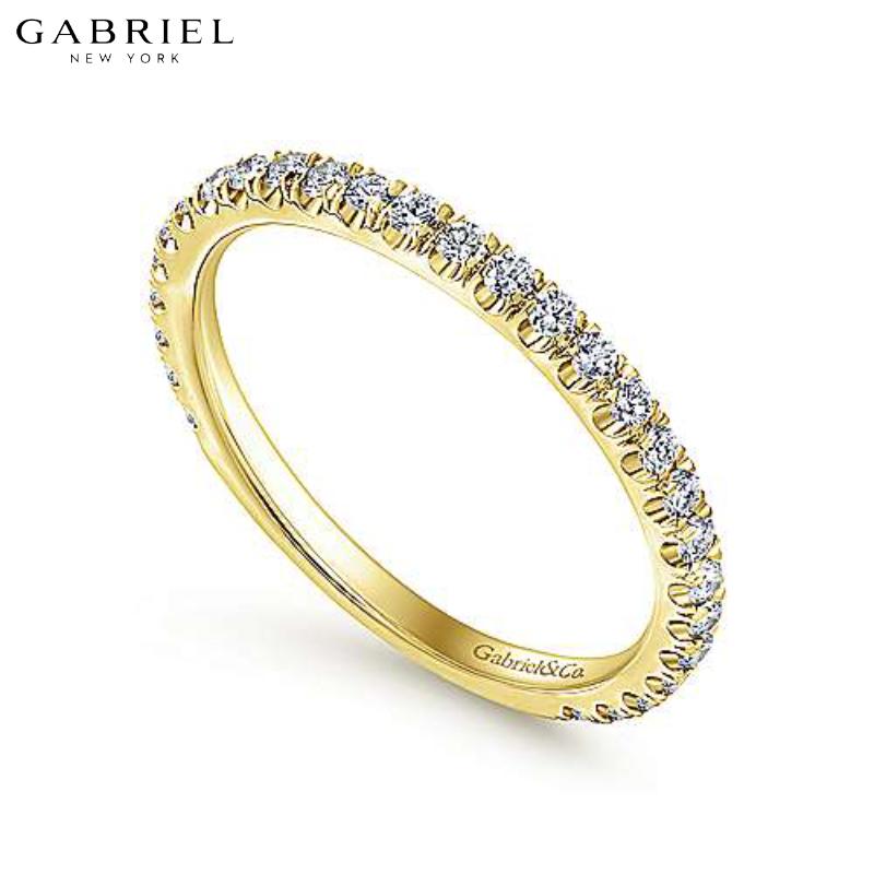 14KY 0.42ctw Natural Diamond Ring 1.9mm
